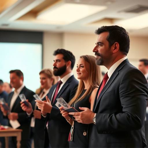 Fotografia de evento corporativo da premia√§√£o dos melhores funcion√°rios de uma empresa em Salvador.
